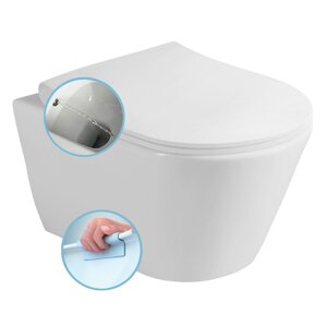 Sprchovací toalety, klozety a wc s integrovaným bidetem