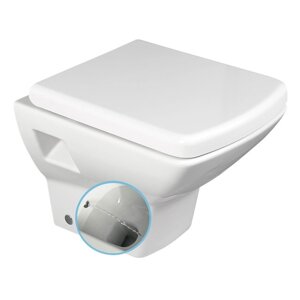 Isvea SOLUZIONE CLEANWASH závěsná WC mísa s bidet. sprškou, 35x50,5cm, bílá
