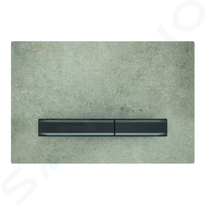 Geberit Sigma50 Ovládací tlačítko pro 2 množství splachování, dekor betonu/černý chrom 115.671.JV.2