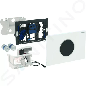 Geberit Sigma10 Elektronické ovládání splachování WC, bezdotykové ovládací tlačítko Sigma10, bílá/lesklý chrom 115.908.KJ.1