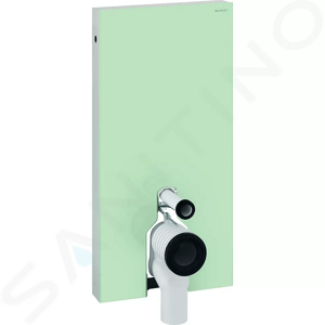 Geberit Monolith Sanitární modul pro stojící WC, 101 cm, boční přívod vody, mátově zelená 131.003.SL.5