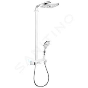 Hansgrohe Raindance Select E Sprchový set Showerpipe 300 s termostatem ShowerTablet Select, 3 proudy, bílá/chrom 27127400