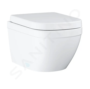 Grohe Euro Ceramic Závěsné WC se sedátkem softclose, rimless, Triple Vortex, alpská bílá 39554000