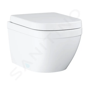 Grohe Euro Ceramic Závěsné WC se sedátkem softclose, rimless, Triple Vortex, alpská bílá 39693000