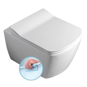 Creavit GLANC závěsná WC mísa, Rimless, 37x51,5cm, bílá
