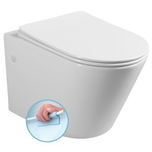 Sapho PACO závěsná WC mísa, Rimless, 36x53cm, bílá