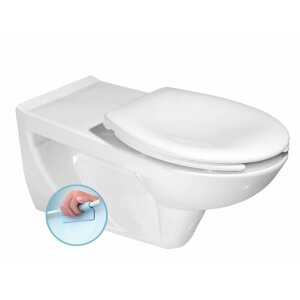 Sapho HANDICAP závěsná WC mísa prodloužená 37,5x73 cm, Rimless, bílá