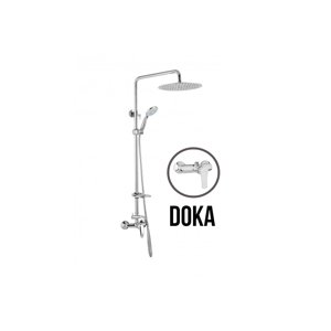 JB Sanitary DOKA SK 61 011 12 4 - Sprchová sestava s baterií 150mm,nerezovou kruhovou sprchou 300mm, s příslušenstvím