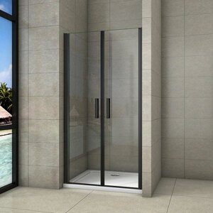 Stacato MINEBLACK LINE otočné sprchové dveře dvoukřídlé 1000mm