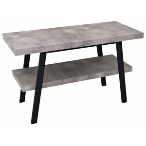 Sapho TWIGA umyvadlový stolek 120x72x50 cm, černá mat/cement - SET(VC453/1 ks, AV127/1 ks, AV1117/1 ks)
