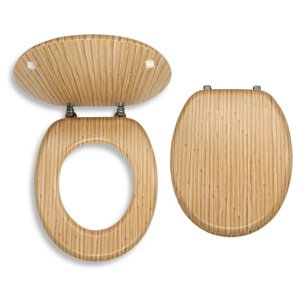 Novaservis Dýhované sedátko z lisovaného dřeva BAMBUS - umělá dýha (WC/BAMBUS) (WC/BAMBUS)
