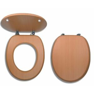 Novaservis Dýhované sedátko z lisovaného dřeva BUK - umělá dýha (WC/BUK ) (WC/BUK)