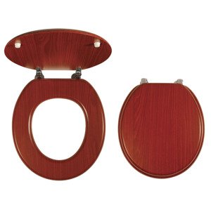 Novaservis Dýhované sedátko z lisovaného dřeva OŘECH LYRA - umělá dýha (WC/ORECHLYRA) (WC/ORECHLYRA)