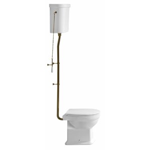GSI CLASSIC WC mísa s nádržkou, spodní odpad, bílá-bronz - SET(871011/1 ks, 878011/1 ks, BOBR/1 ks)